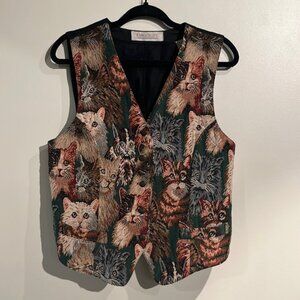 Vintage Cat Vest